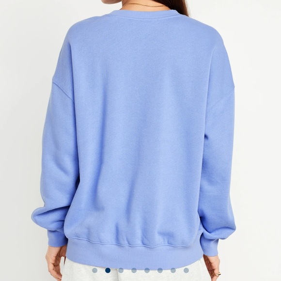 NWT OLD NAVY Oversized Tunic Sweatshirt Color: Blue Overall - Picture 3 of 5